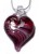 Glass jewellery Molten Heart Pendant