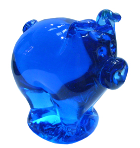 Unique handmade wedding gifts - Aqua King Bladud's Piglet Paperweight, a perfect wedding present!
