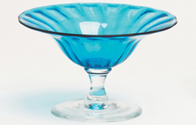 Glass Optic Bonbon Dish