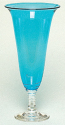 Footed Trailed glass Vase