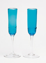 Trailed glass Champagne Flute
