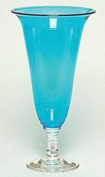 Footed Large Trailed glass Vase