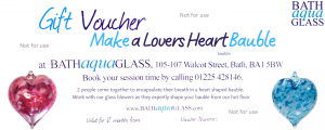 The Lovers' Heart Bauble Experience Vouchers