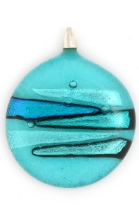 Large Circular glass jewellery Pendant