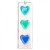 Fused Heart Hanging - Three Hearts