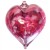 Blown Glass Handmade Heart Baubles