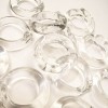 Glass Swedish Blind Rings - One Pair