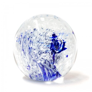 Cobalt and White Large Paperweight