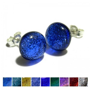 Dichroic Stud Earrings