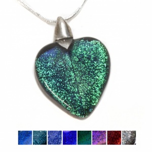 Dichroic Heart Pendant