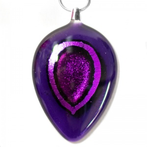 Dichroic Peacock Pendant