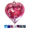 Blown Glass Handmade Heart Baubles