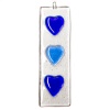 Fused Heart Hanging - Three Hearts