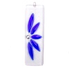 Half Flower Fused Glass Hanging