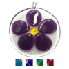 Fused Glass Flower suncatcher