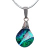 Small Dichroic Striped Pendant