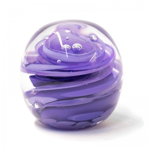 Medium Lavender Swirl Paperweight