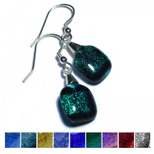 Dichroic Hook Earrings