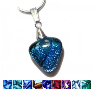 Small Dichroic Triangle Pendant