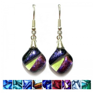 Dichroic Stripe Earrings