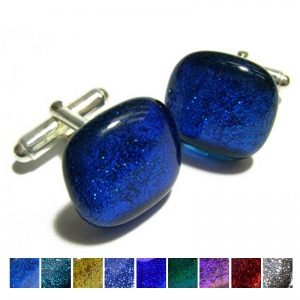 Textured Dichroic Cufflinks