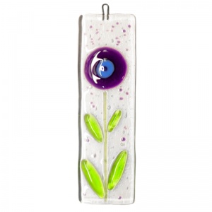 Fused Glass Spring Flower Suncatchers