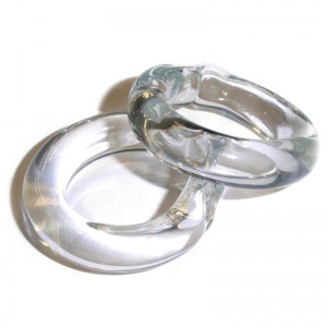 Glass Swedish Blind Rings - One Pair