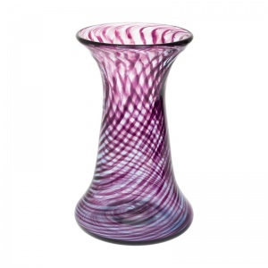 Glass Vase amethyst chimney style