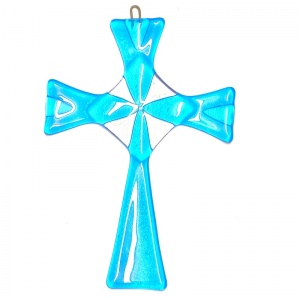Fused Glass Celtic Cross